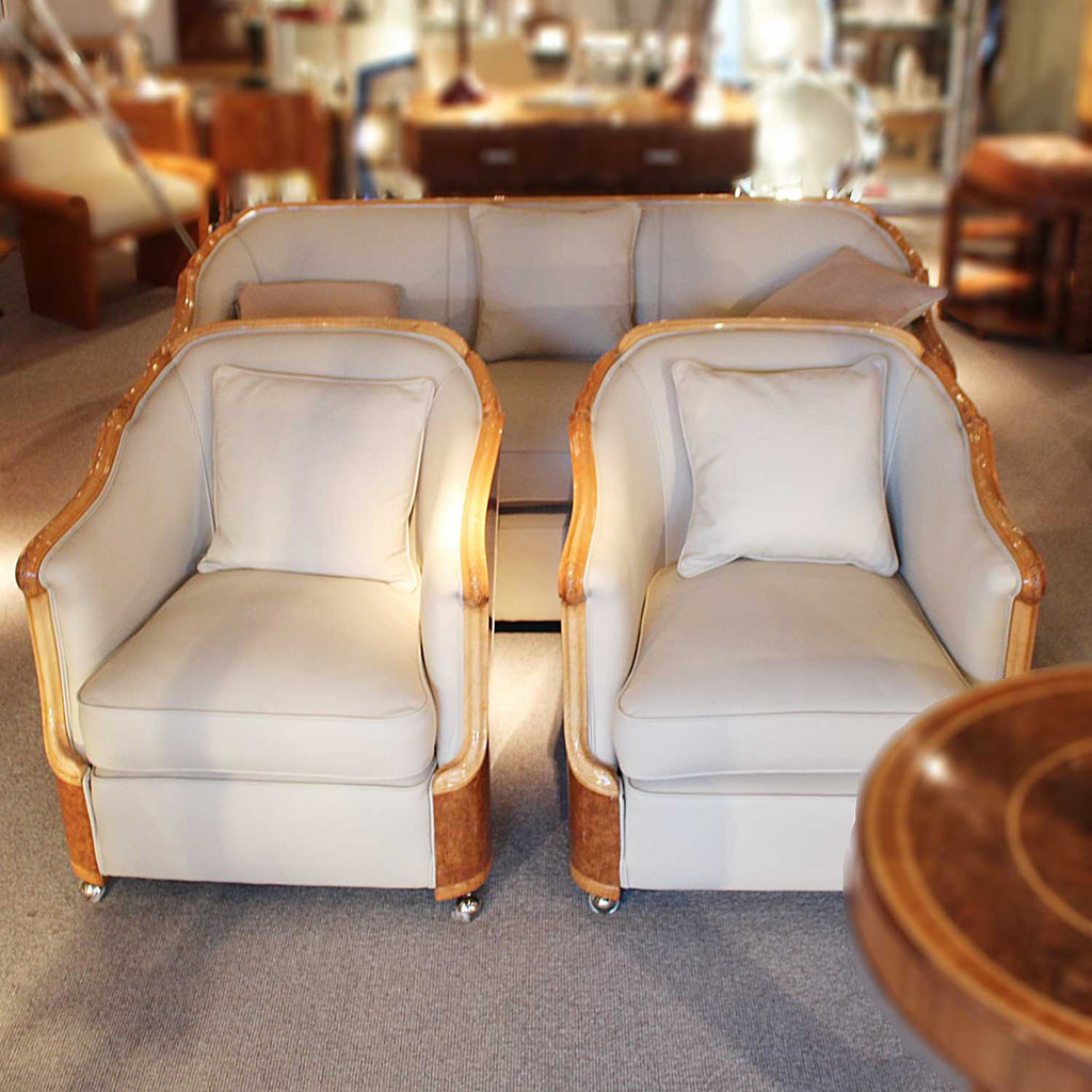 Maurice Adams Art Deco three piece suite circa 1930