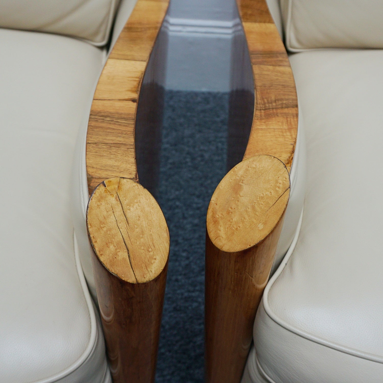 Vintage Art Deco Sofa and Chairs Leather Upholstery and Birdseye Maple - Jeroen Markies Art Deco