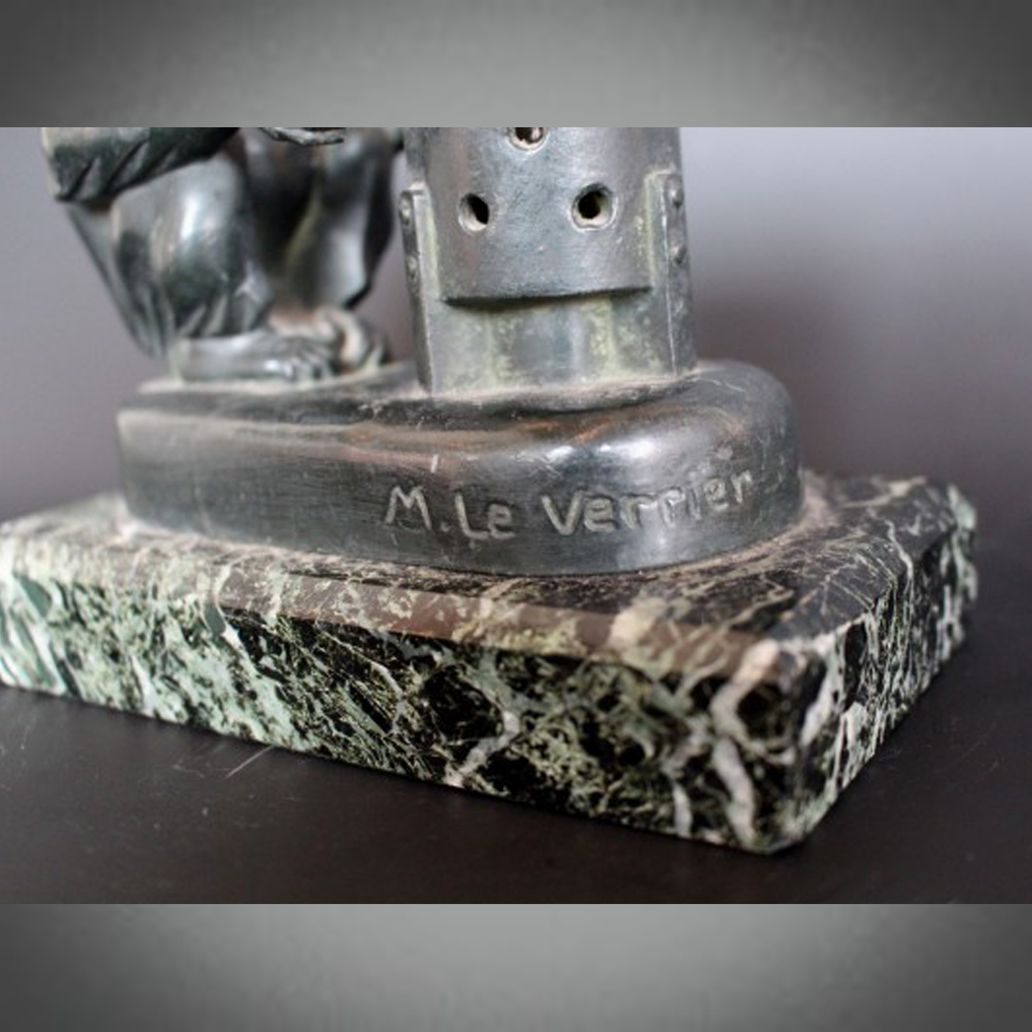 Max le Verrier Art Deco Lamp