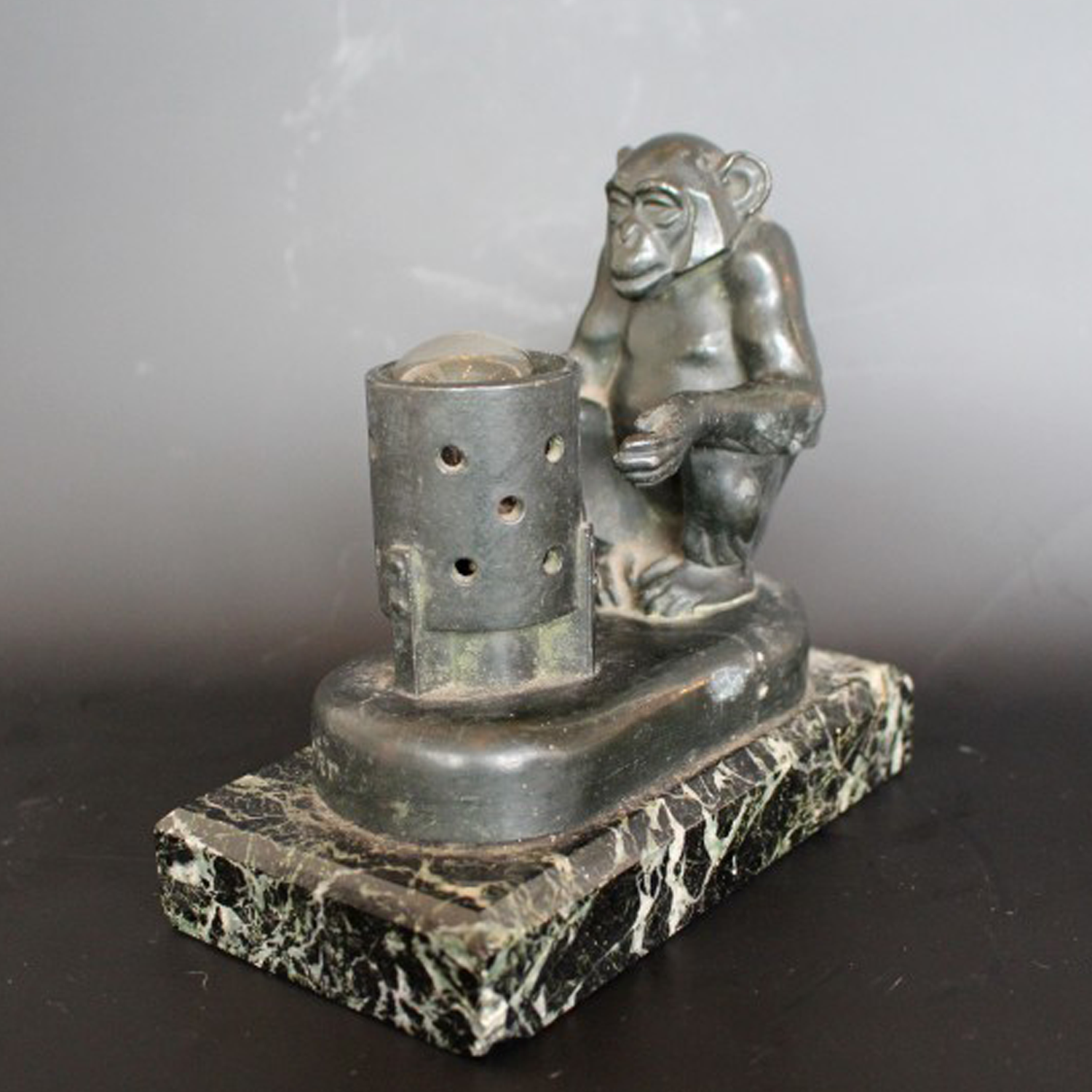 Max le Verrier Art Deco Lamp