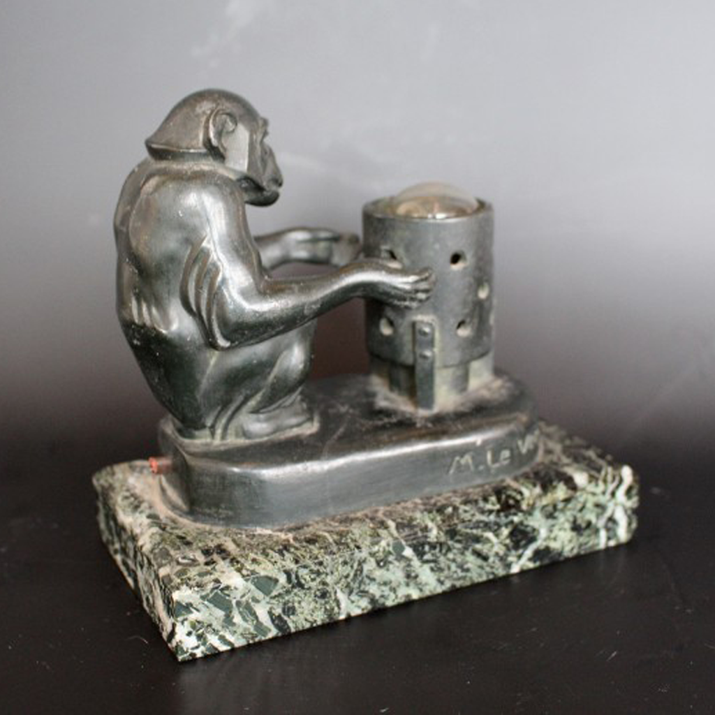 Max le Verrier Art Deco Lamp