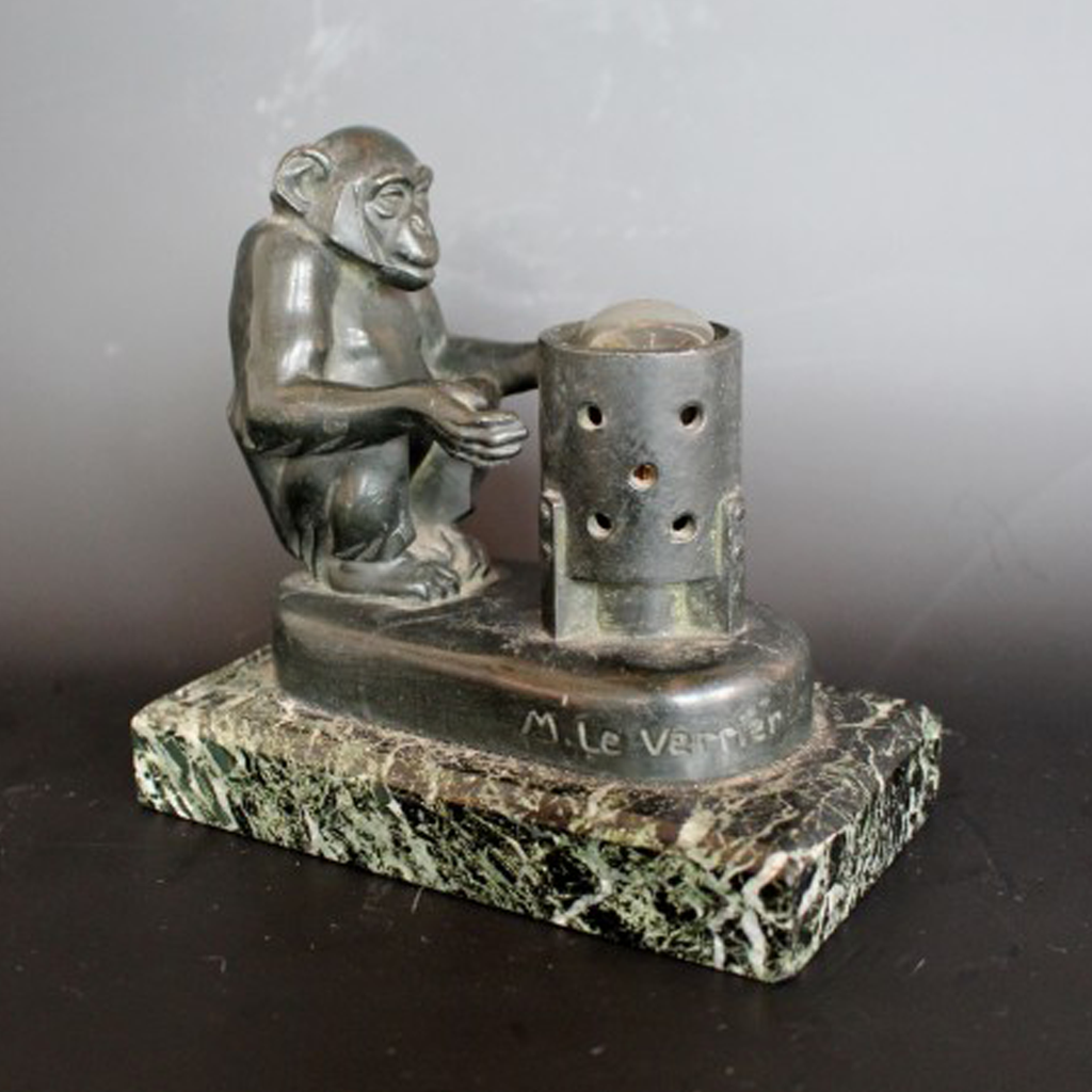 Max le Verrier Art Deco Lamp