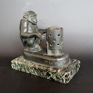 Max le Verrier Art Deco Lamp