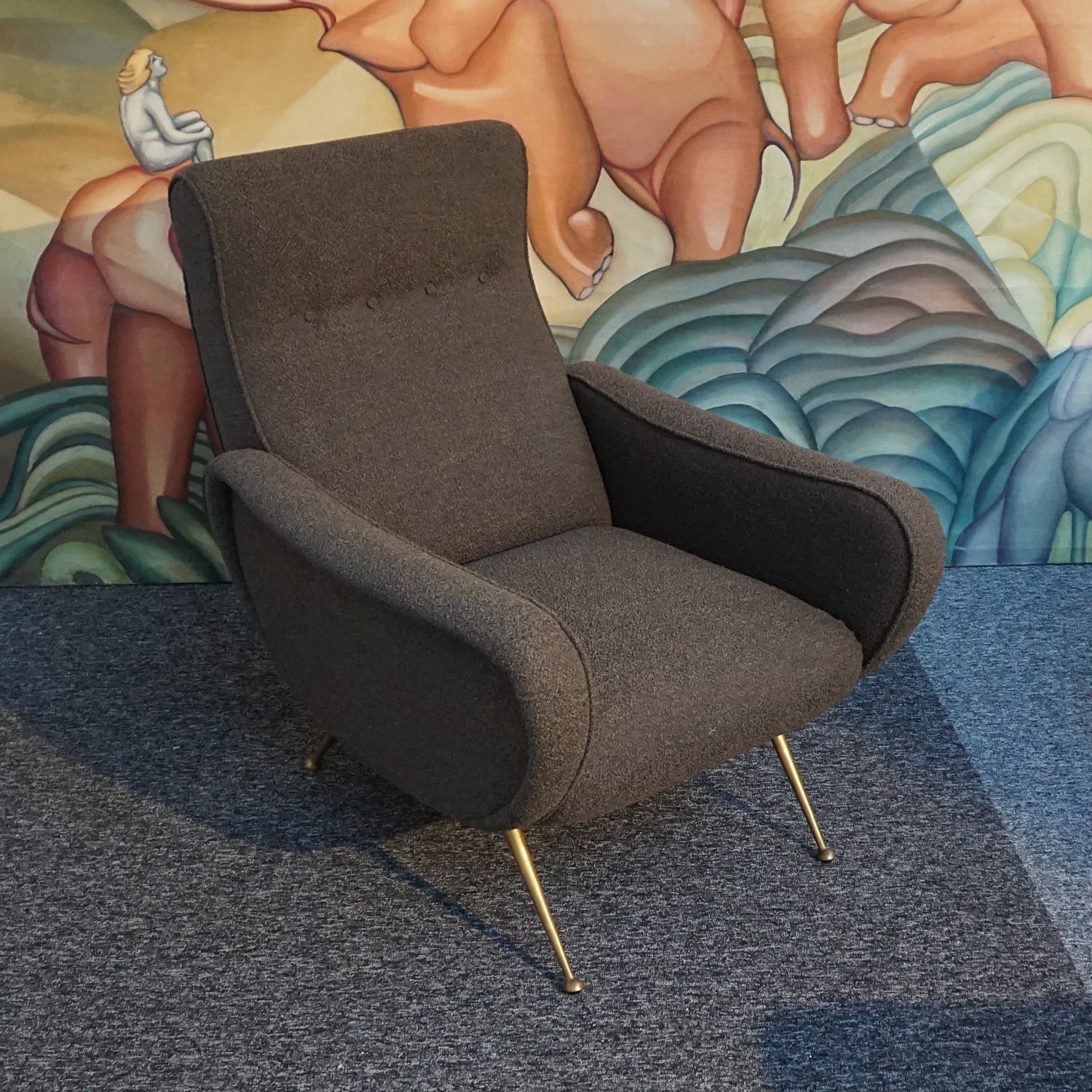 'Lady Chair' Marco Zanuso for Arflex Mid-Century Modernist Italian Armchairs - Jeroen Markies Art Deco