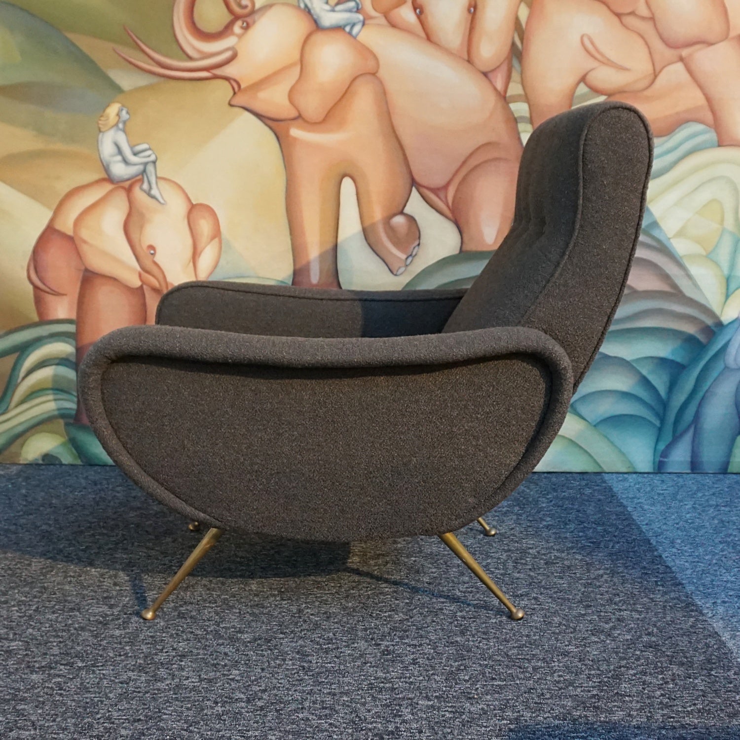 'Lady Chair' Marco Zanuso for Arflex Mid-Century Modernist Italian Armchairs - Jeroen Markies Art Deco