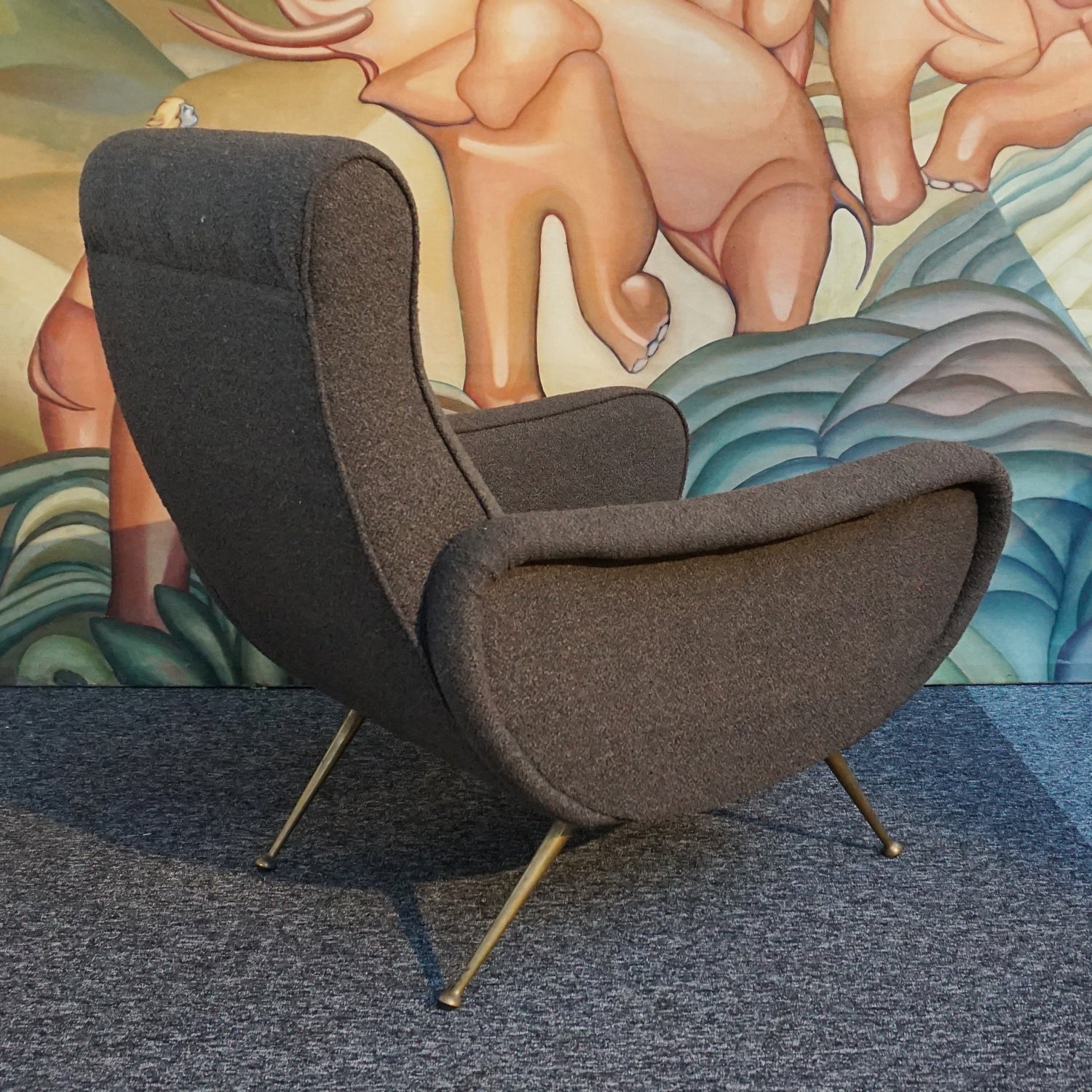 'Lady Chair' Marco Zanuso for Arflex Mid-Century Modernist Italian Armchairs - Jeroen Markies Art Deco