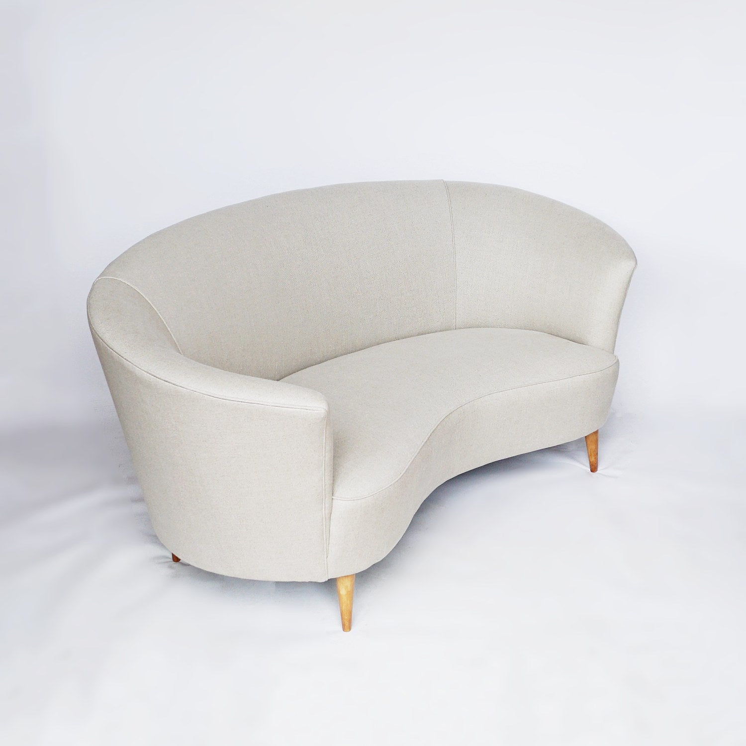 Mid Century Italian Sofa Attributed to Gio Ponti Jeroen Markies Art Deco