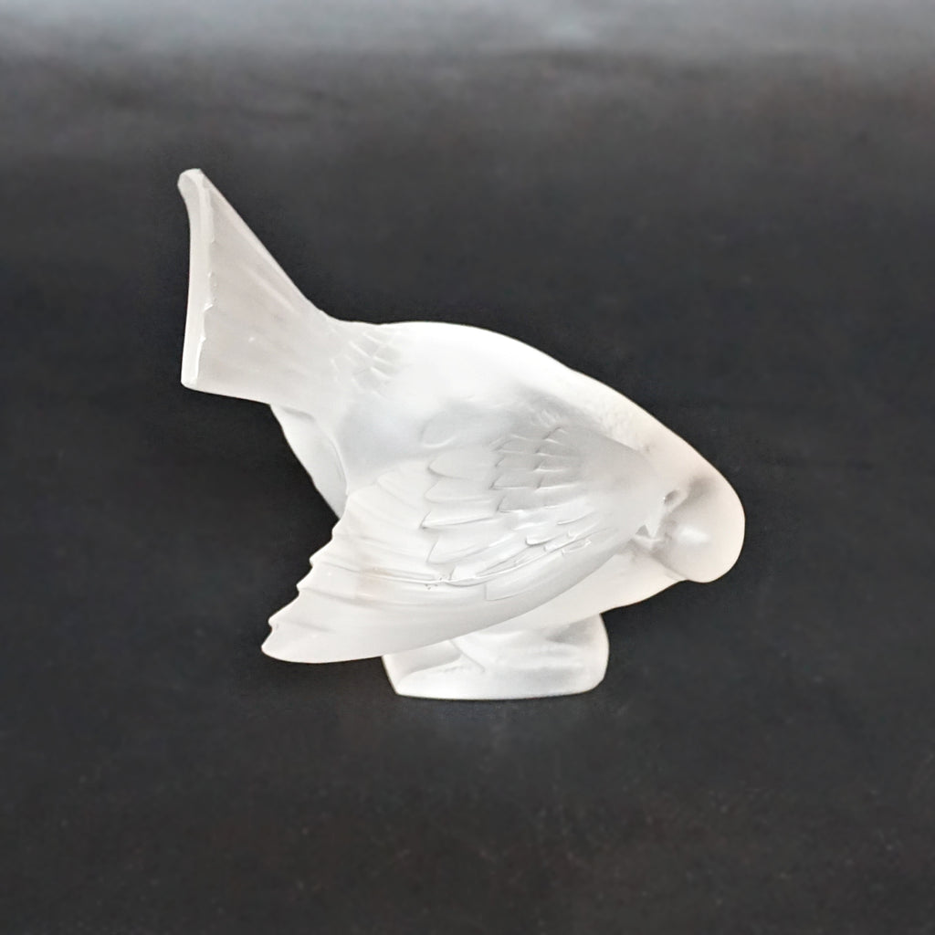 Moineau Coquet - Art Deco Glass Bird Paperweight - René Lalique Glass - Jeroen Markies Art Deco