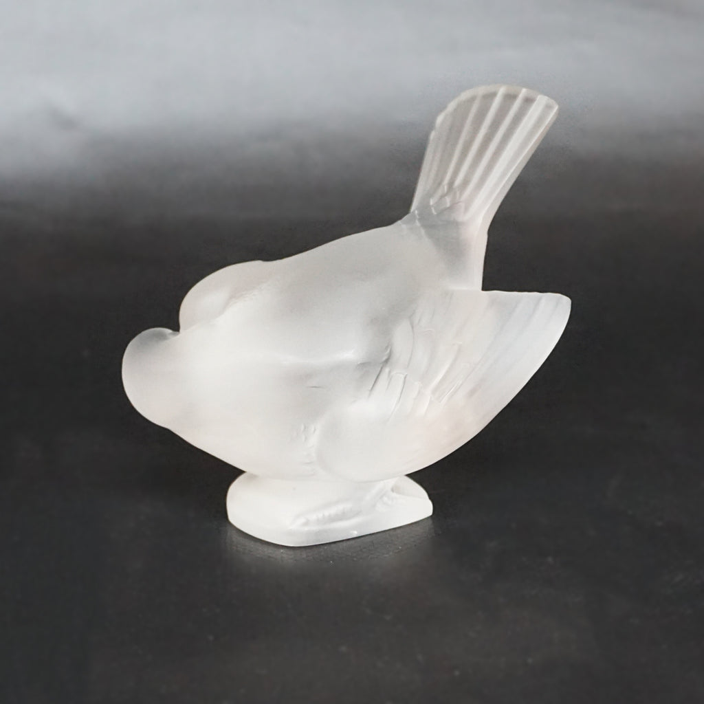 Moineau Coquet - Art Deco Glass Bird Paperweight - René Lalique Glass - Jeroen Markies Art Deco