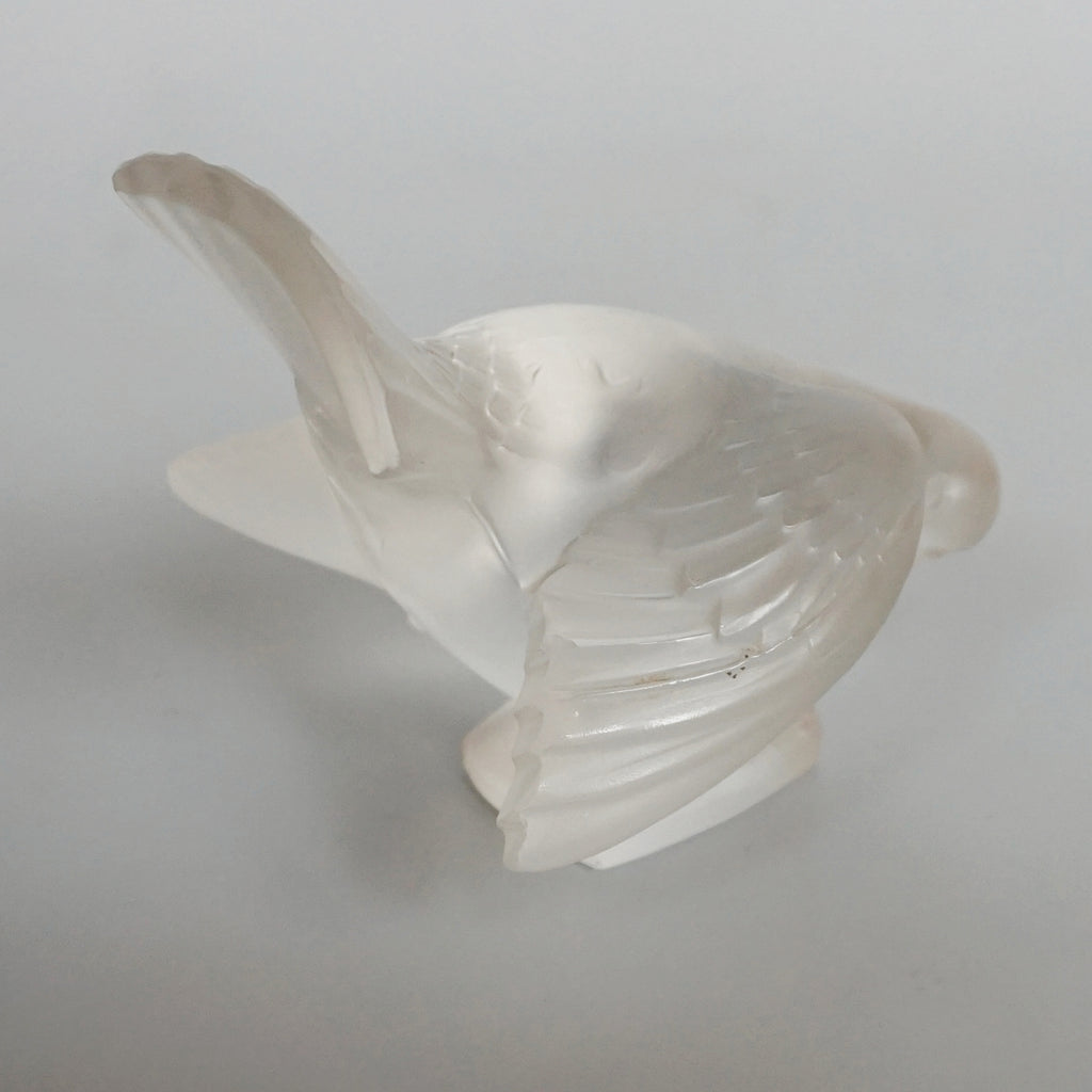 Moineau Coquet - Art Deco Glass Bird Paperweight - René Lalique Glass - Jeroen Markies Art Deco