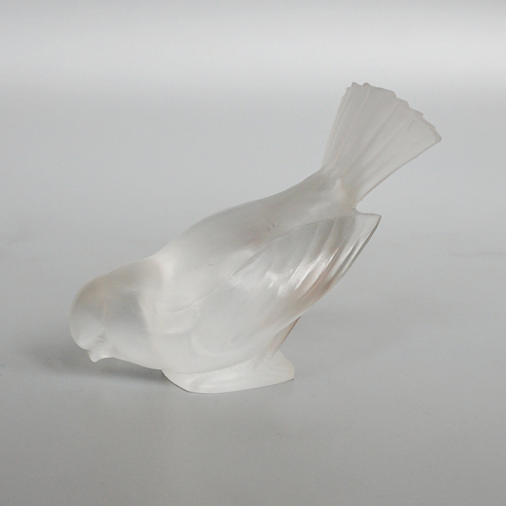 René Lalique Glass Moineau Hardi Art Deco Glass Paperweight - Jeroen Markies Art Deco 