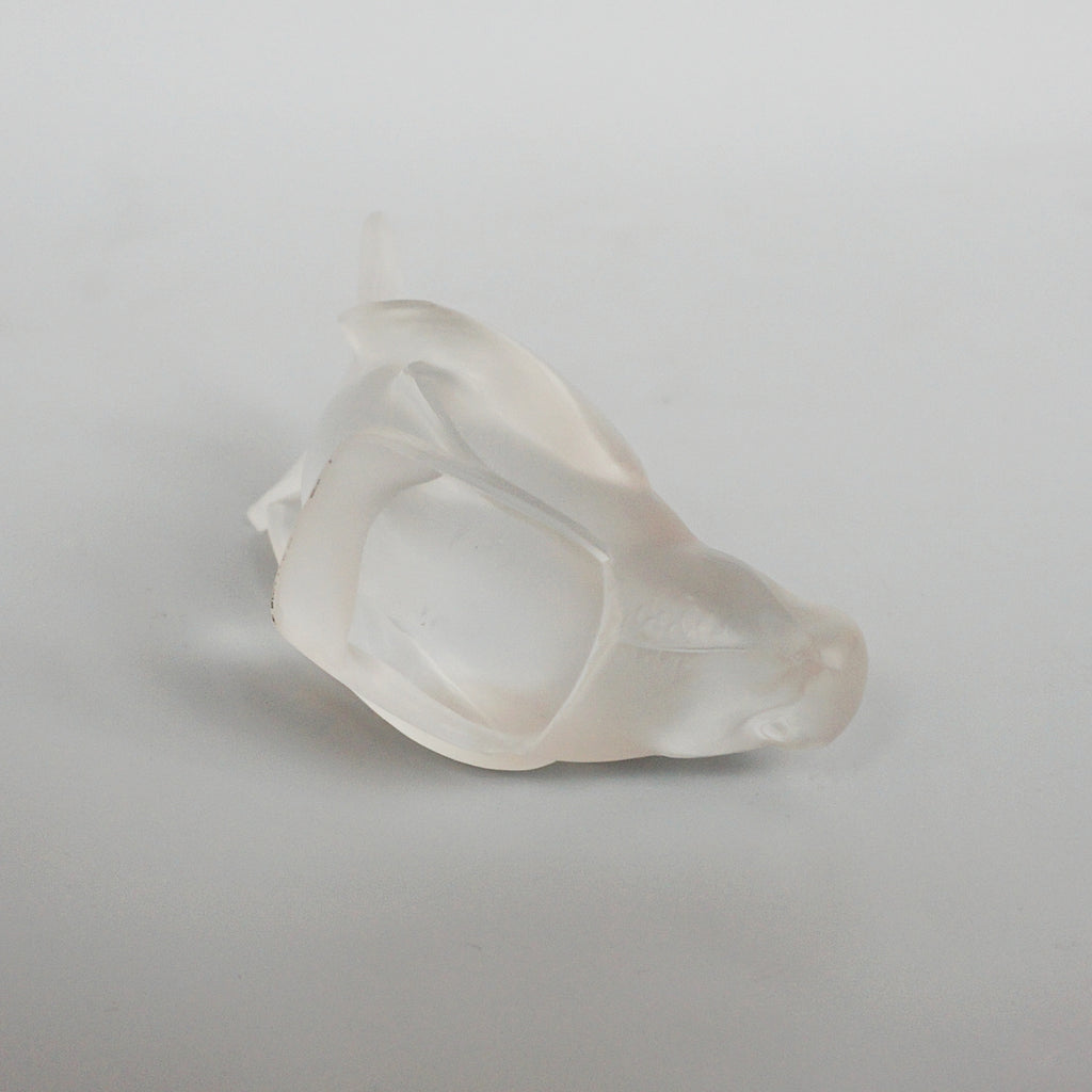 René Lalique Glass Moineau Hardi Art Deco Glass Paperweight - Jeroen Markies Art Deco 