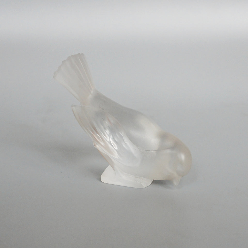 René Lalique Glass Moineau Hardi Art Deco Glass Paperweight - Jeroen Markies Art Deco 