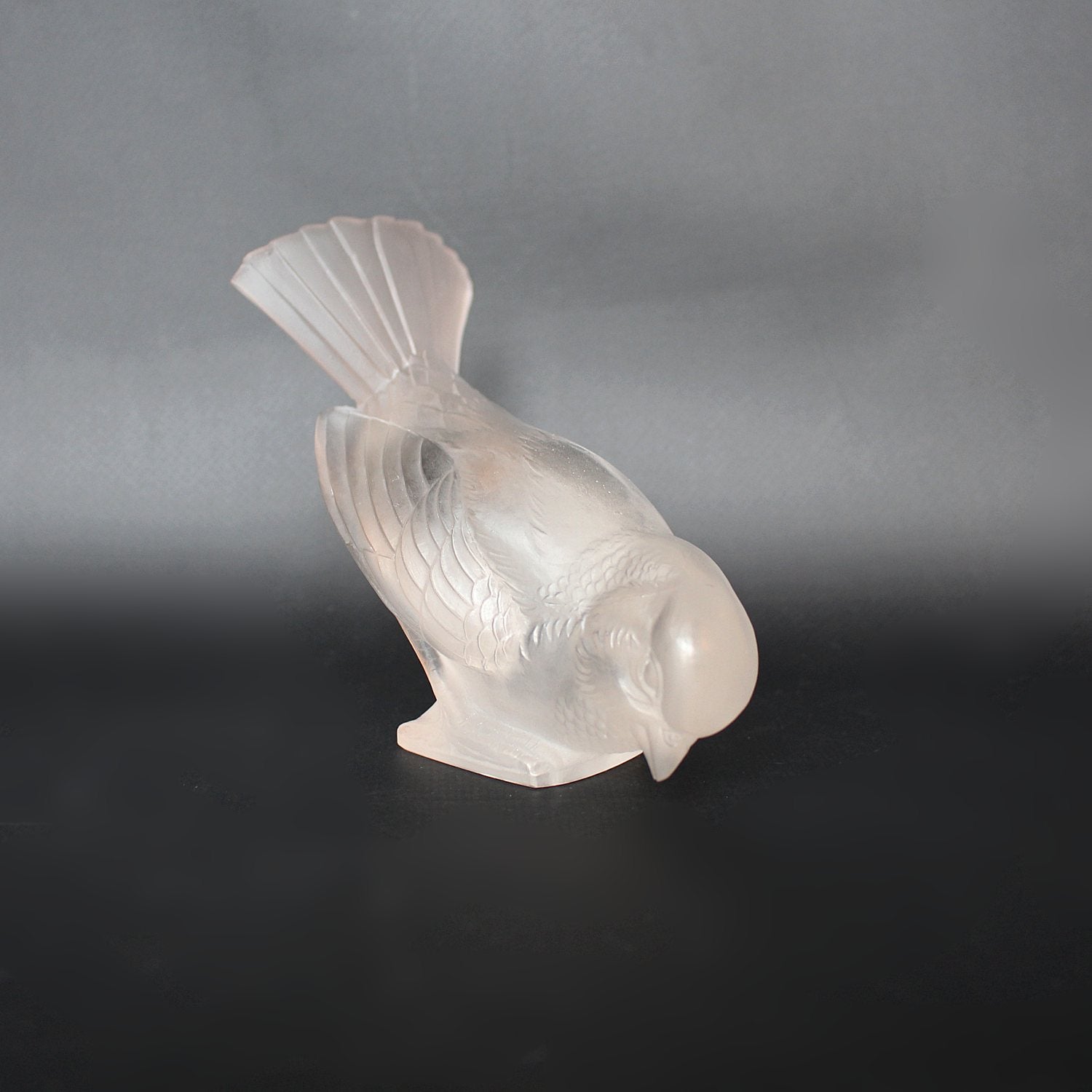 Art Deco Lalique glass bird Moinot Hardi at Jeroen Markies