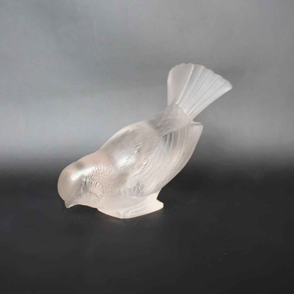 Art Deco Lalique glass bird Moinot Hardi at Jeroen Markies
