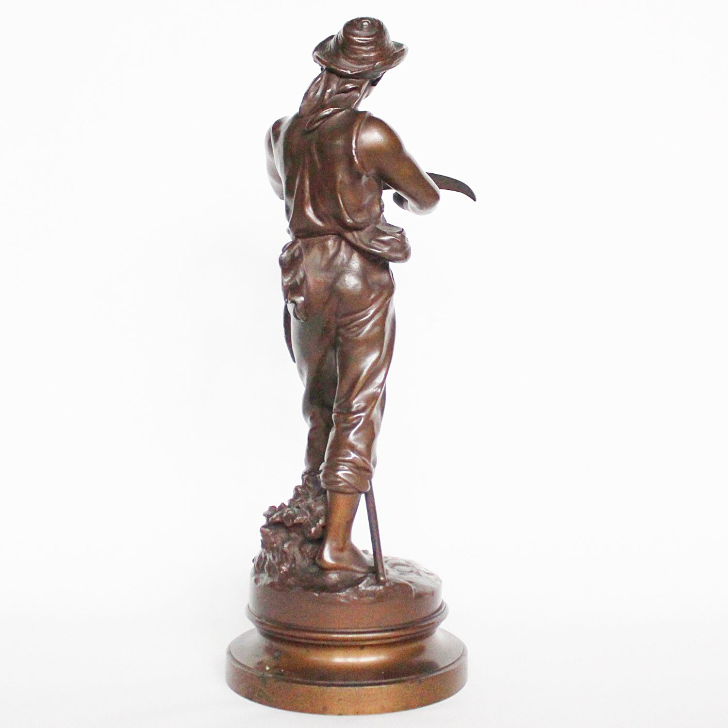 Homme Avec Faux - Mathurin Moreau - Art deco bronze sculpture - Jeroen Markies Art Deco
