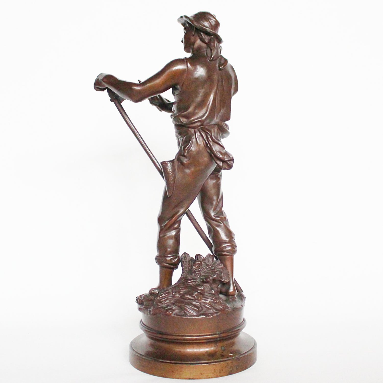 Homme Avec Faux - Mathurin Moreau - Art deco bronze sculpture - Jeroen Markies Art Deco