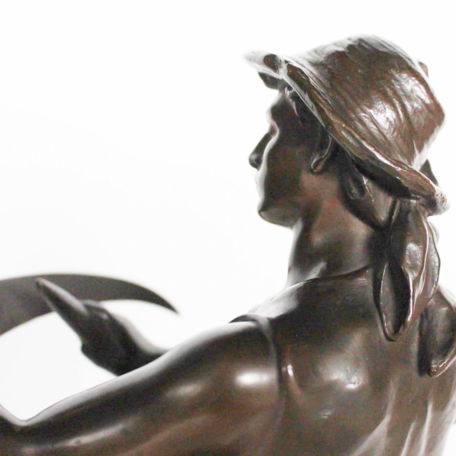 Homme Avec Faux - Mathurin Moreau - Art deco bronze sculpture - Jeroen Markies Art Deco
