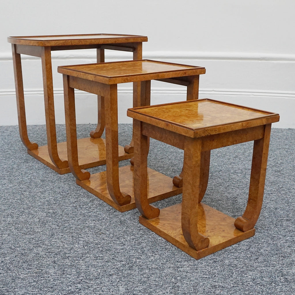 Vintage Art Deco Nest of Three Tables by Harry & Lou Epstein - Jeroen Markies Art Deco