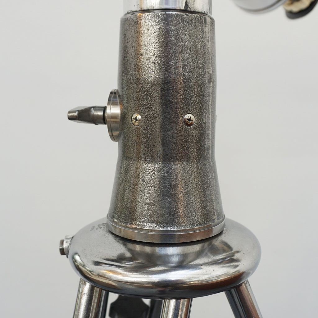 Vintage WW11 Naval/Marine Binoculars on chromed metal tripod - Jeroen Markies Art Deco
