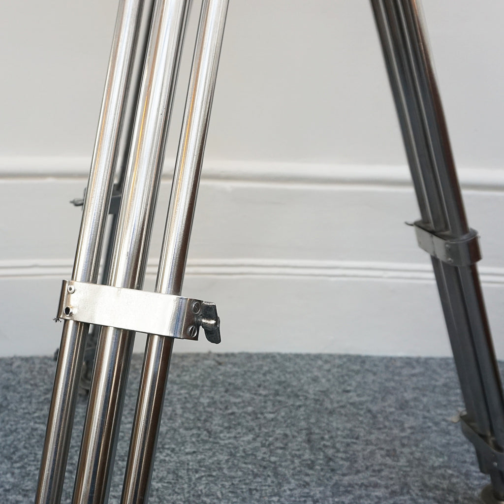 Vintage WW11 Naval/Marine Binoculars on chromed metal tripod - Jeroen Markies Art Deco