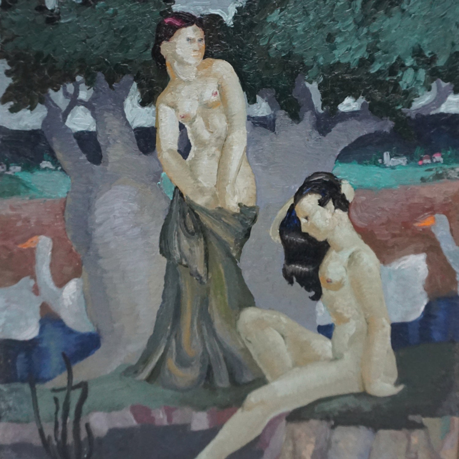 Christine Bacheler Nisbet Oil on Board Painting - Art Deco Art- Paintings - Jeroen Markies Art Deco
