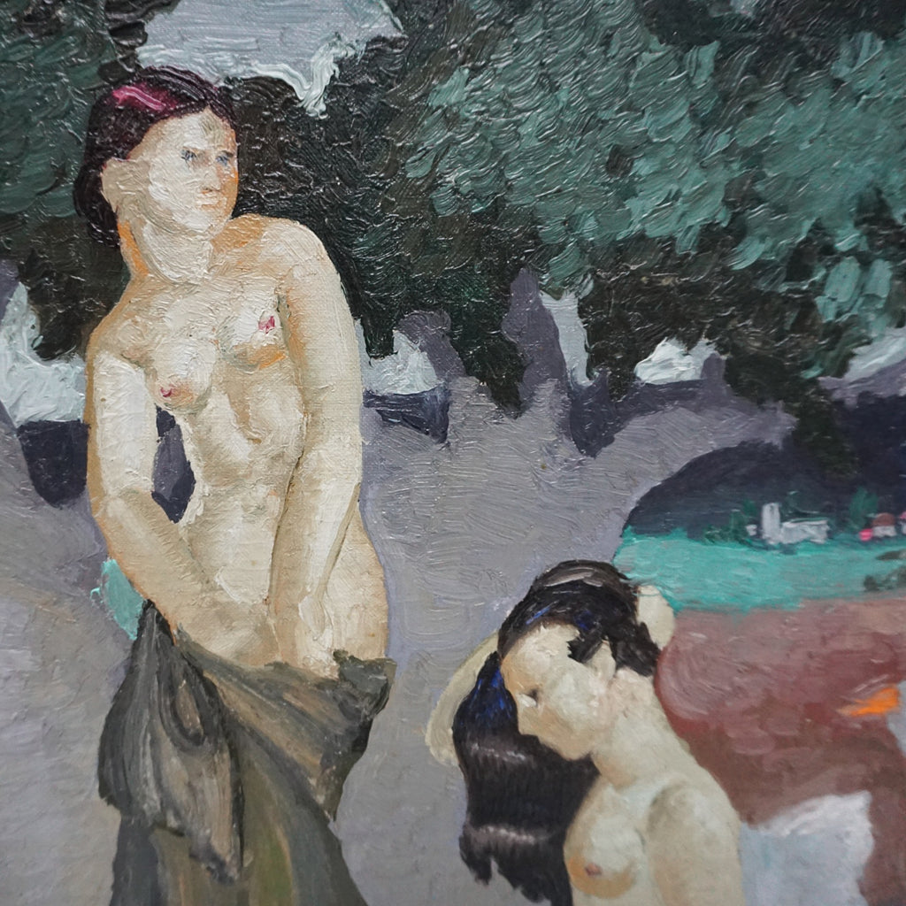 Christine Bacheler Nisbet Oil on Board Painting - Art Deco Art- Paintings - Jeroen Markies Art Deco
