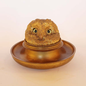 Owl Head Inkwell