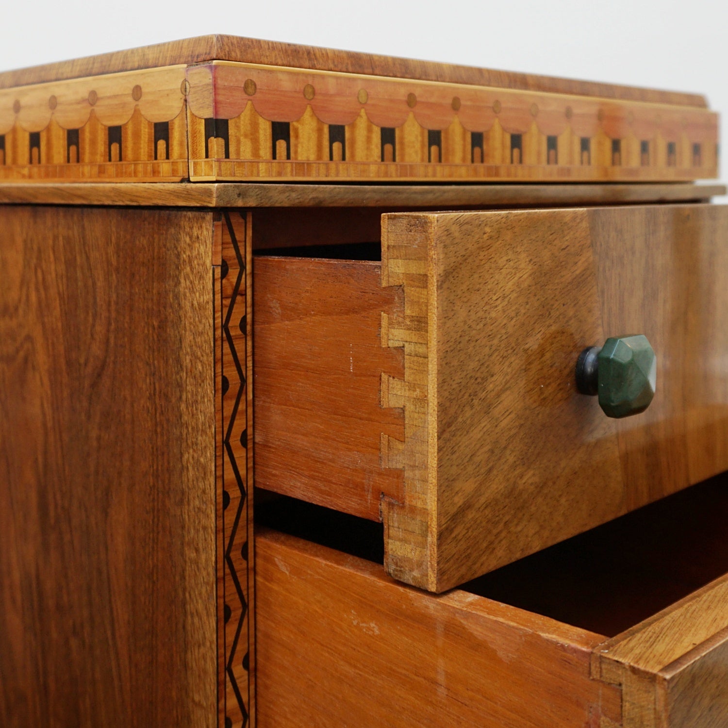 Vintage Original and Unique Art Deco Pair of Chest of Drawers English Circa 1925 - Jeroen Markies Art Deco