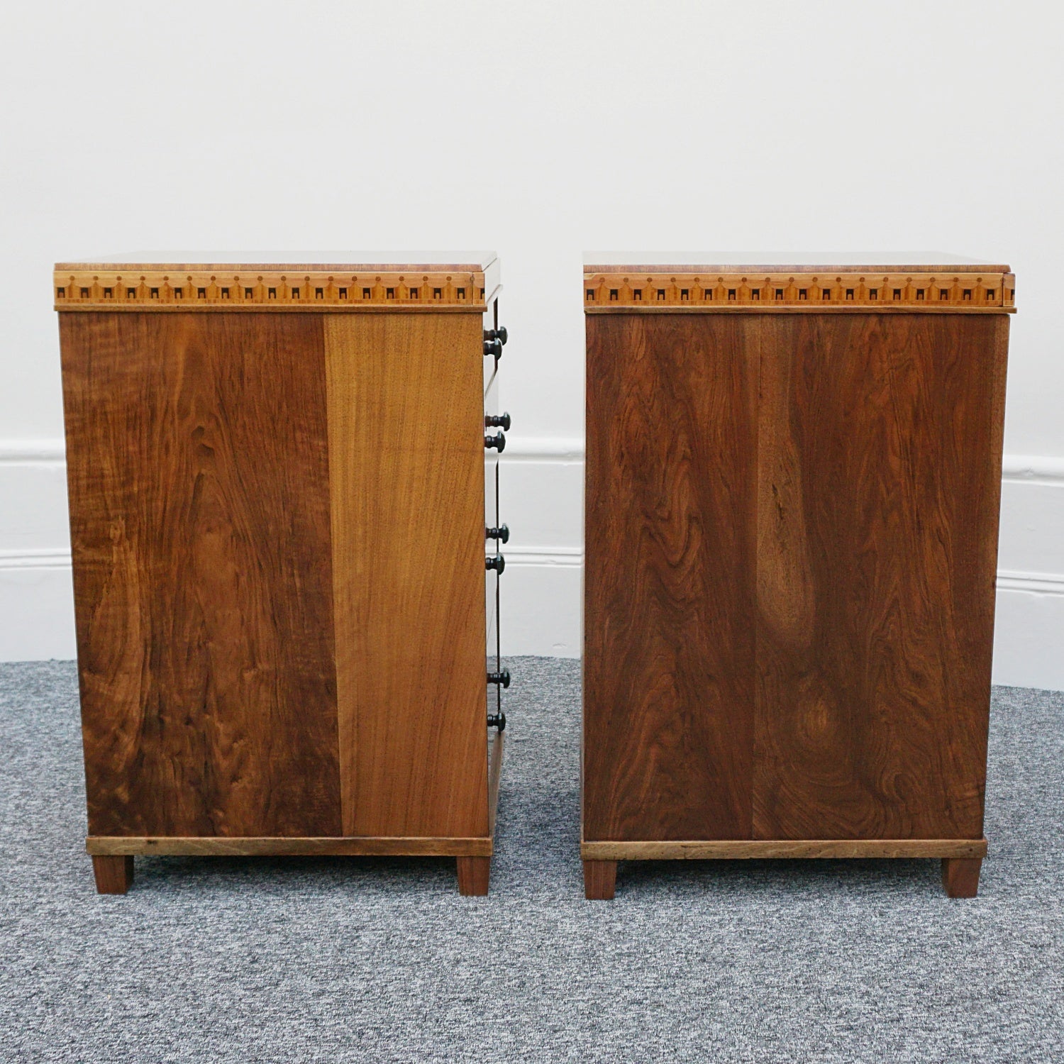Vintage Original and Unique Art Deco Pair of Chest of Drawers English Circa 1925 - Jeroen Markies Art Deco