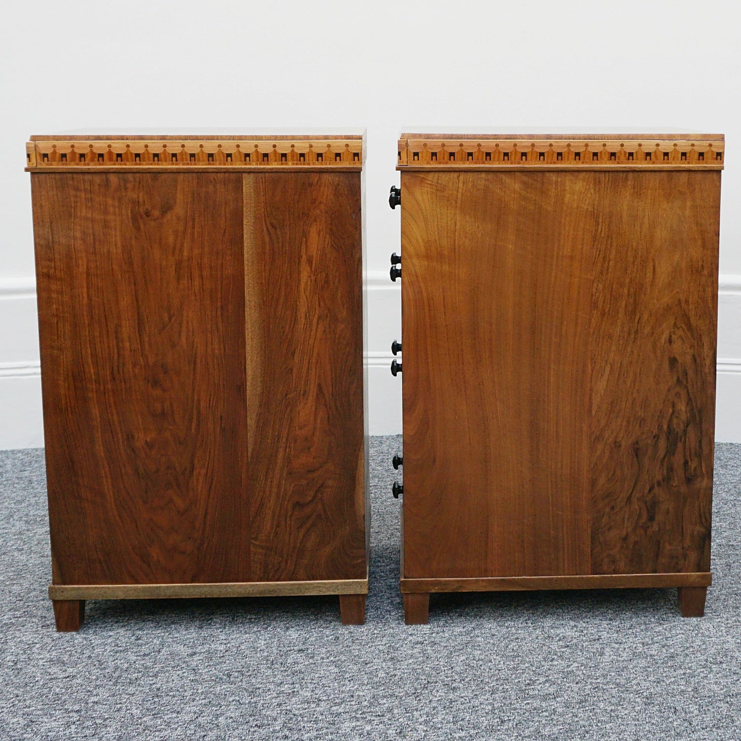 Vintage Original and Unique Art Deco Pair of Chest of Drawers English Circa 1925 - Jeroen Markies Art Deco