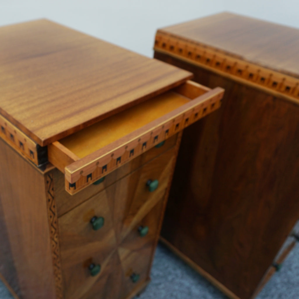 Vintage Original and Unique Art Deco Pair of Chest of Drawers English Circa 1925 - Jeroen Markies Art Deco
