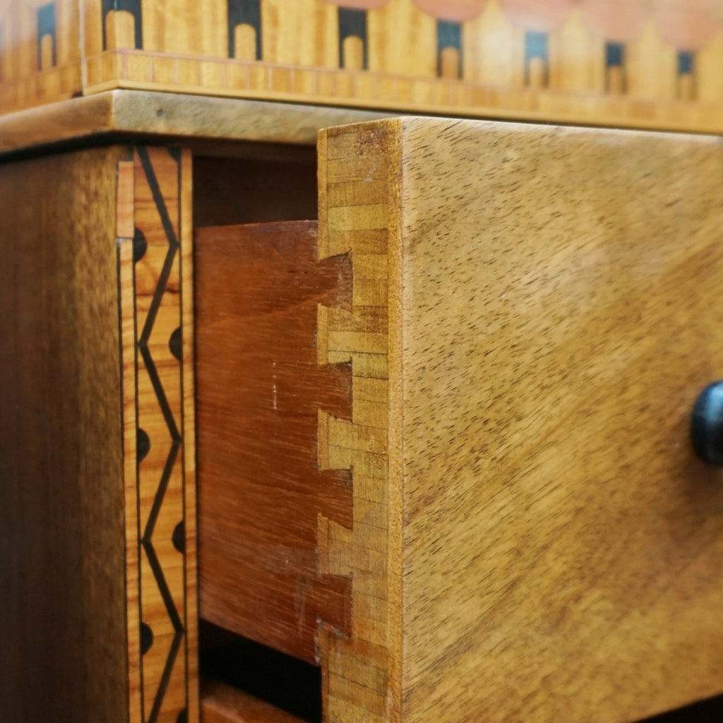 Vintage Original and Unique Art Deco Pair of Chest of Drawers English Circa 1925 - Jeroen Markies Art Deco