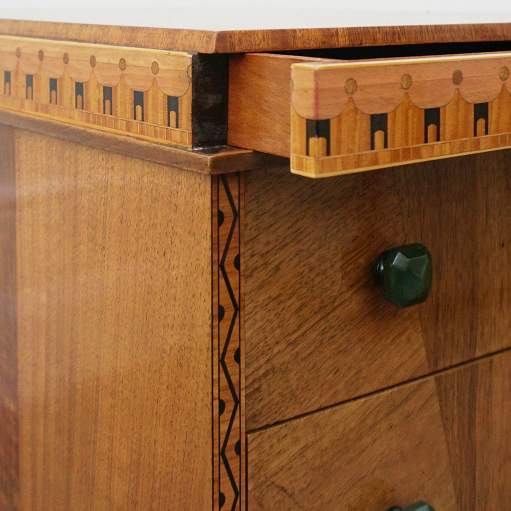 Vintage Original and Unique Art Deco Pair of Chest of Drawers English Circa 1925 - Jeroen Markies Art Deco