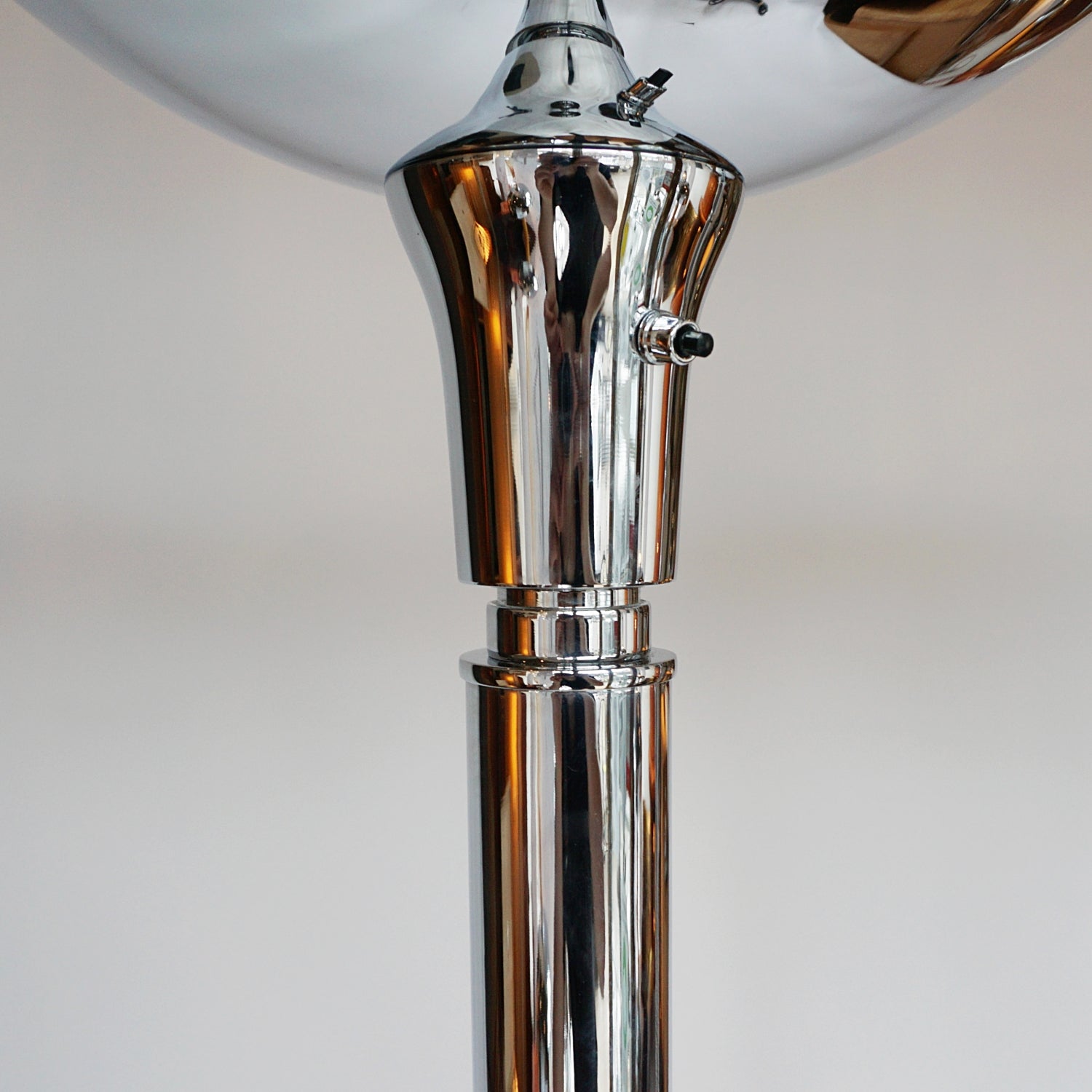 Pair of Art Deco Chromed Metal Uplighters - Jeroen Markies Art Deco