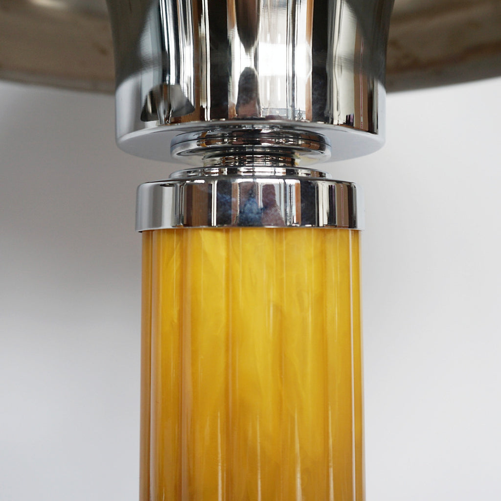 Pair of Art Deco Dome Lamps Bakelite and Chromed Metal English - Jeroen Markies Art DecoPair of Art Deco Dome Lamps Bakelite and Chromed Metal English - Jeroen Markies Art Deco