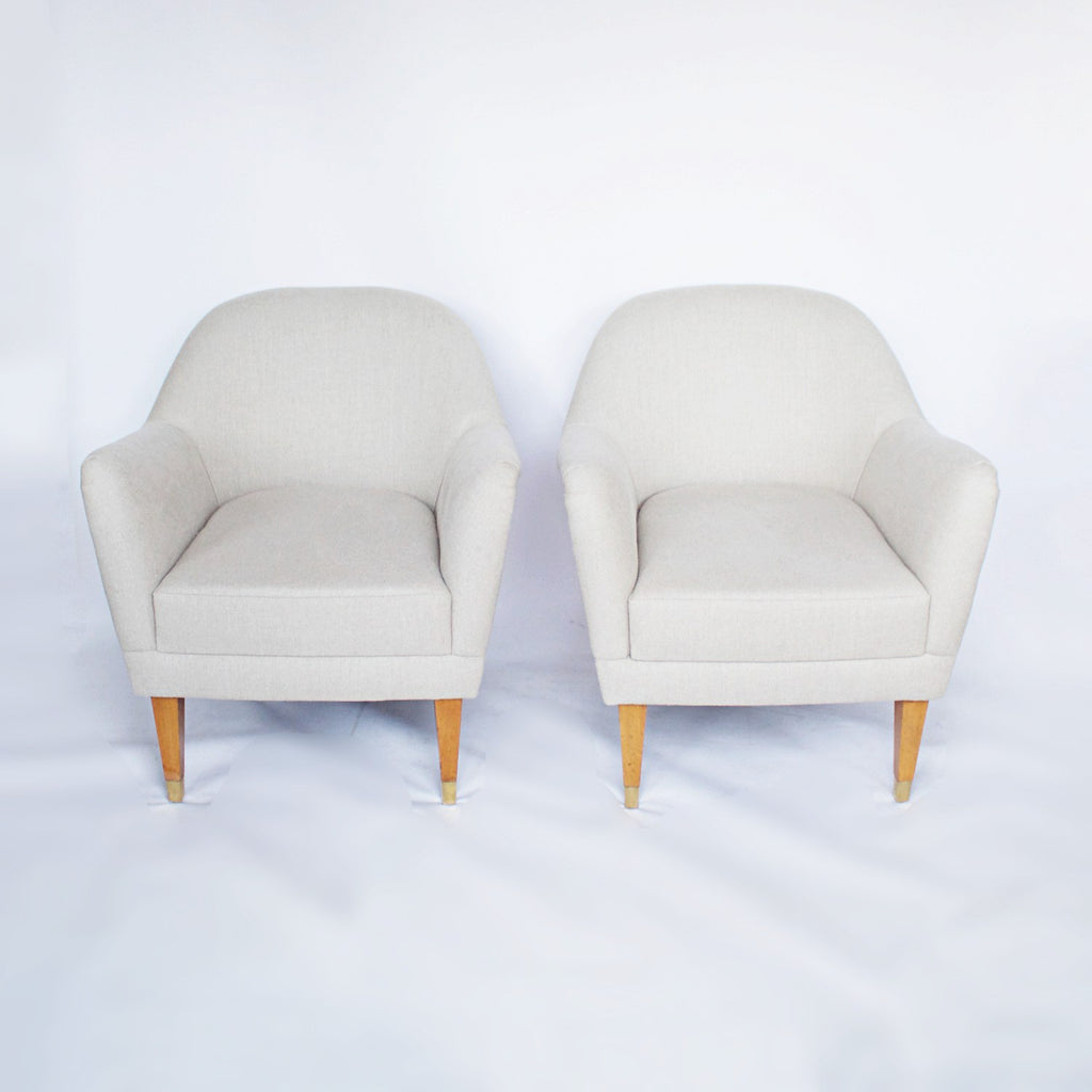 A Pair of Mid-Century Italian Tub Chairs Italian Circa 1950 Jeroen Markies Art Deco