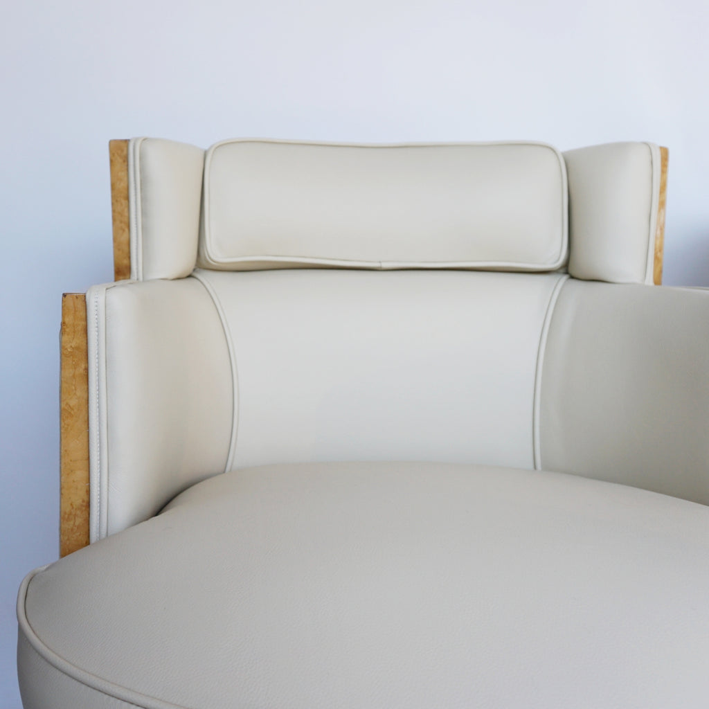 Art Deco Pair of Leather Bankers Chairs Jeroen Markies Art Deco 