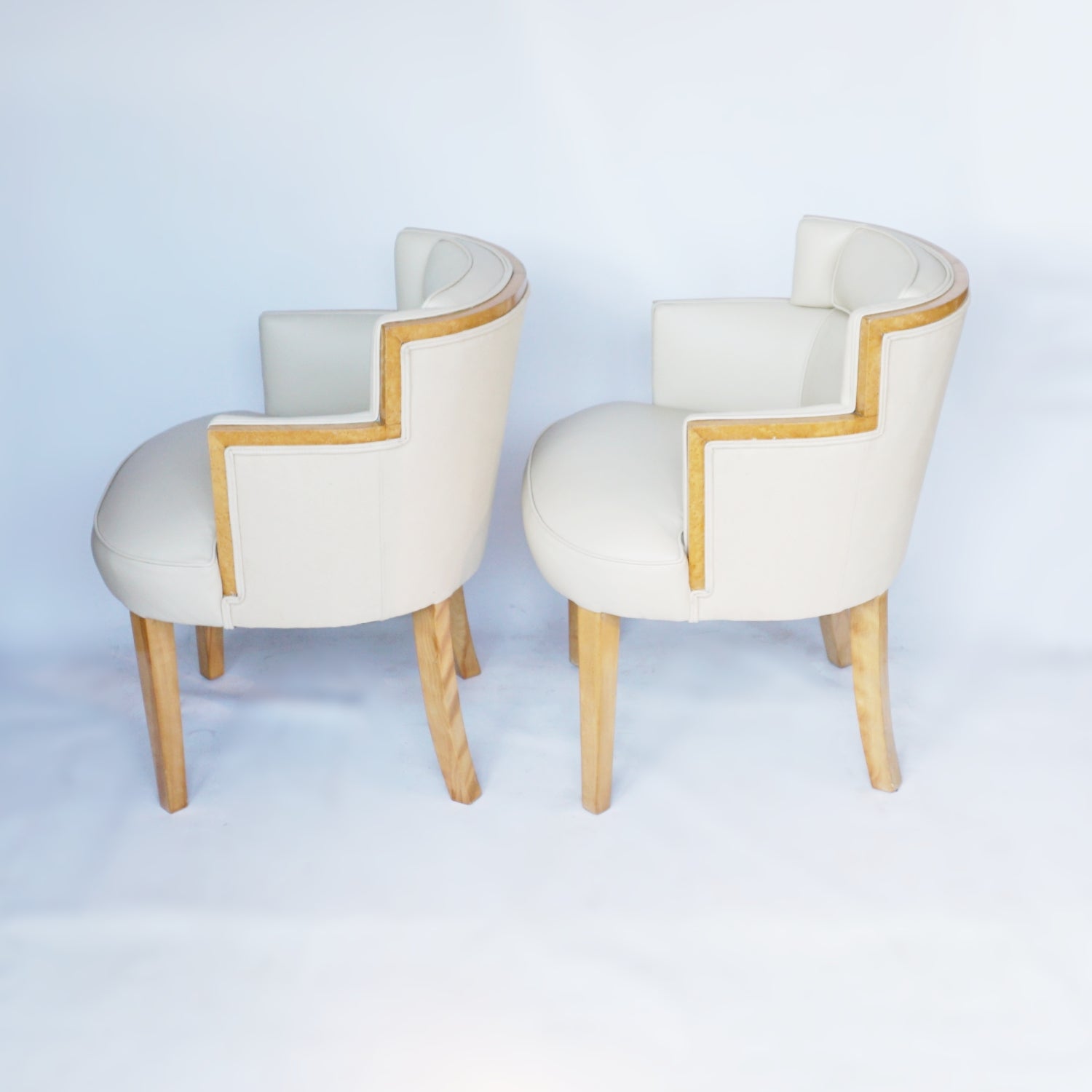 Art Deco Pair of Leather Bankers Chairs Jeroen Markies Art Deco 