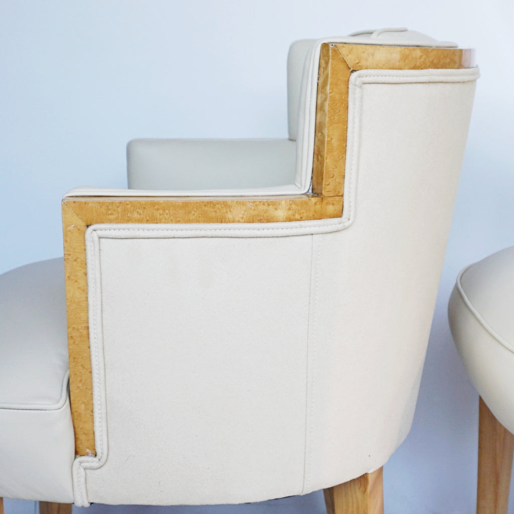 Art Deco Pair of Leather Bankers Chairs Jeroen Markies Art Deco 