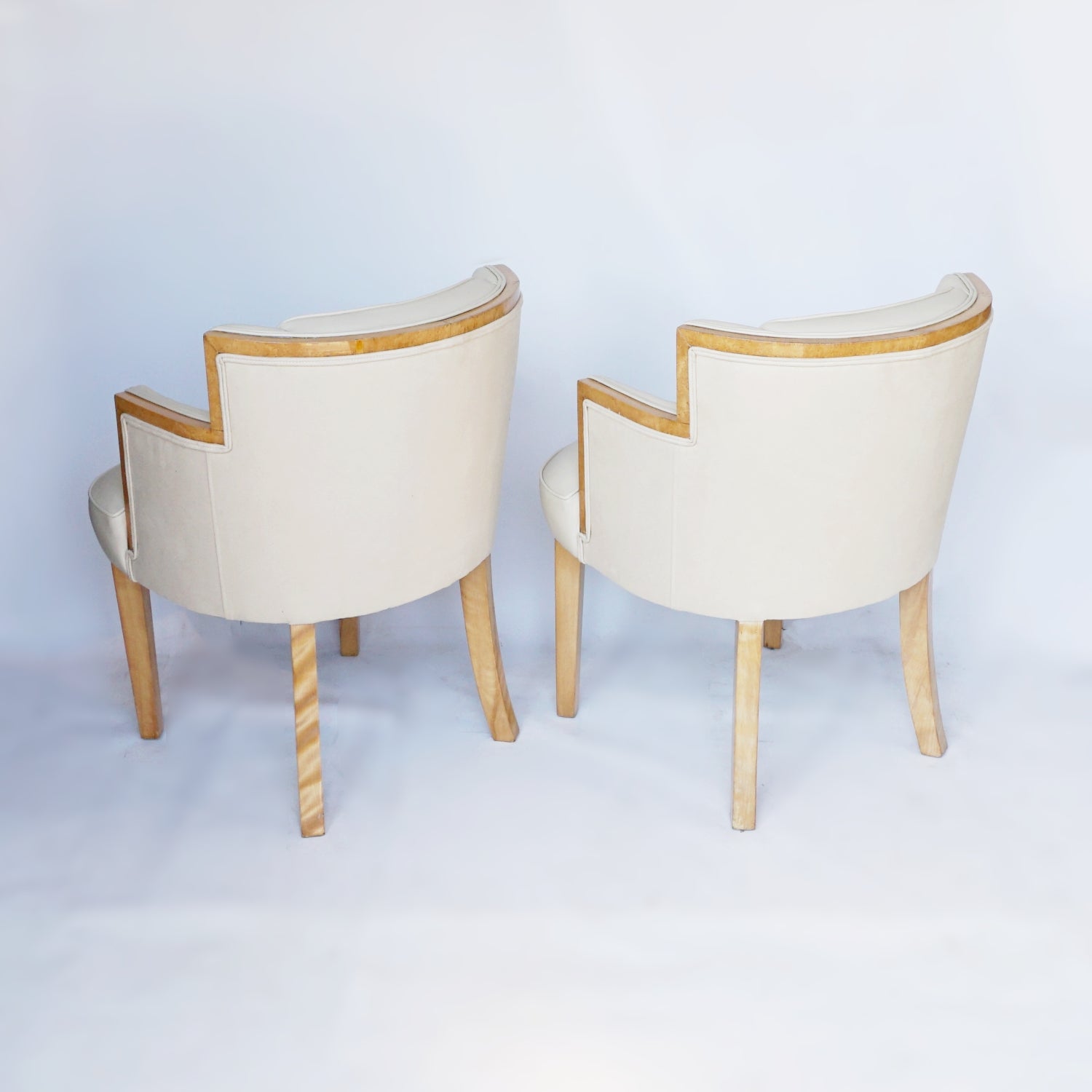 Art Deco Pair of Leather Bankers Chairs Jeroen Markies Art Deco 