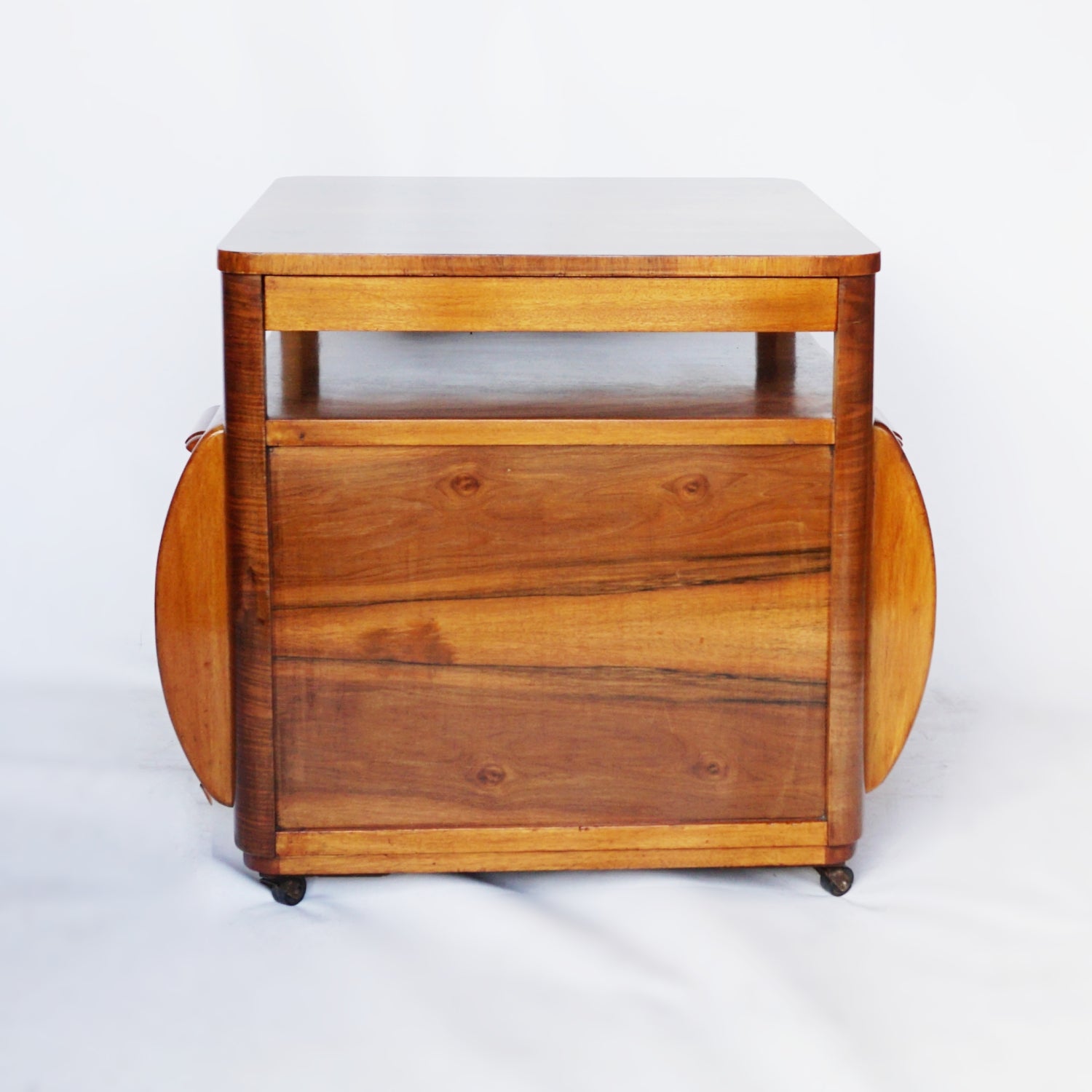 Pair of Art Deco Drinks Tables Figured Walnut Burr Walnut -Jeroen Markies Art Deco