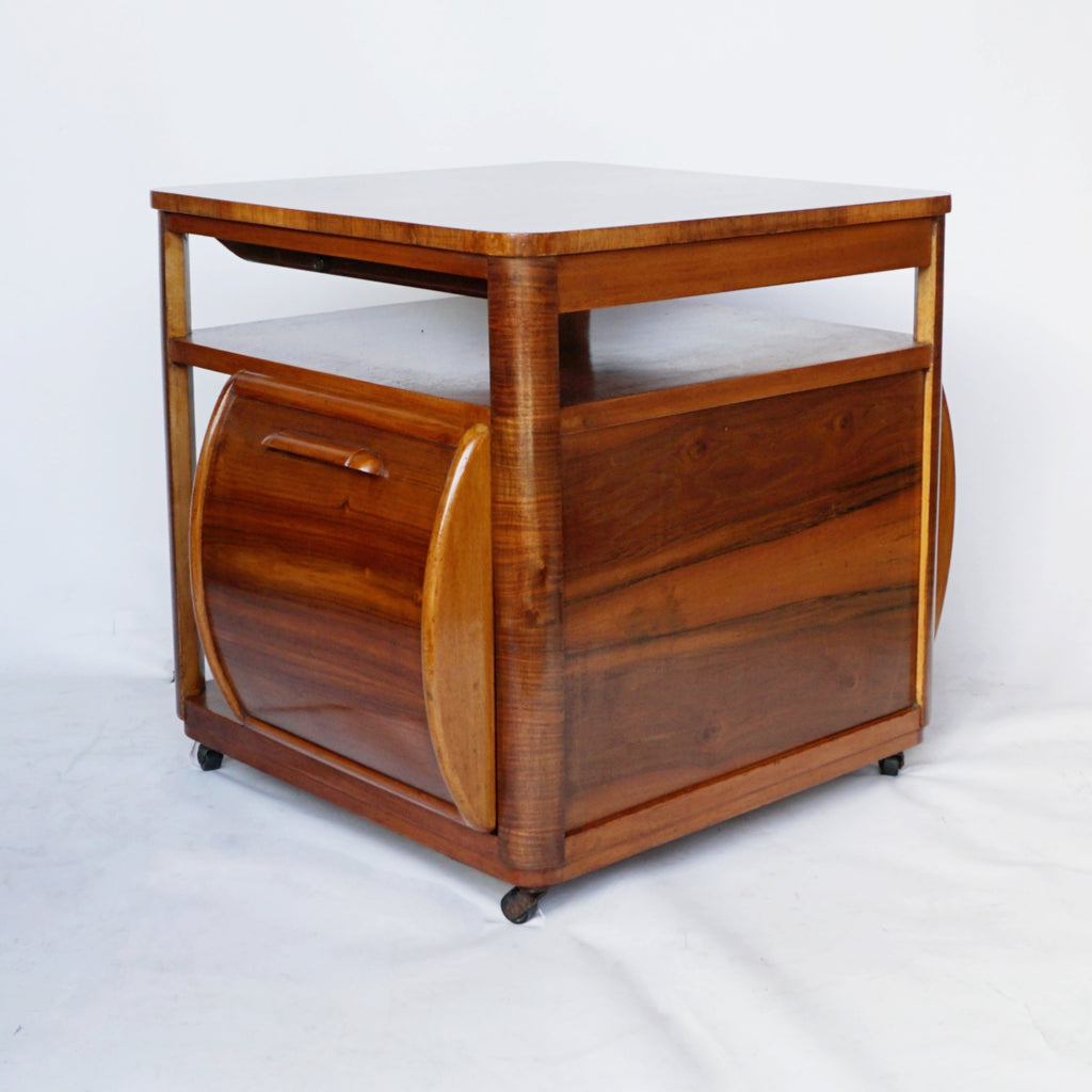 Pair of Art Deco Drinks Tables Figured Walnut Burr Walnut -Jeroen Markies Art Deco