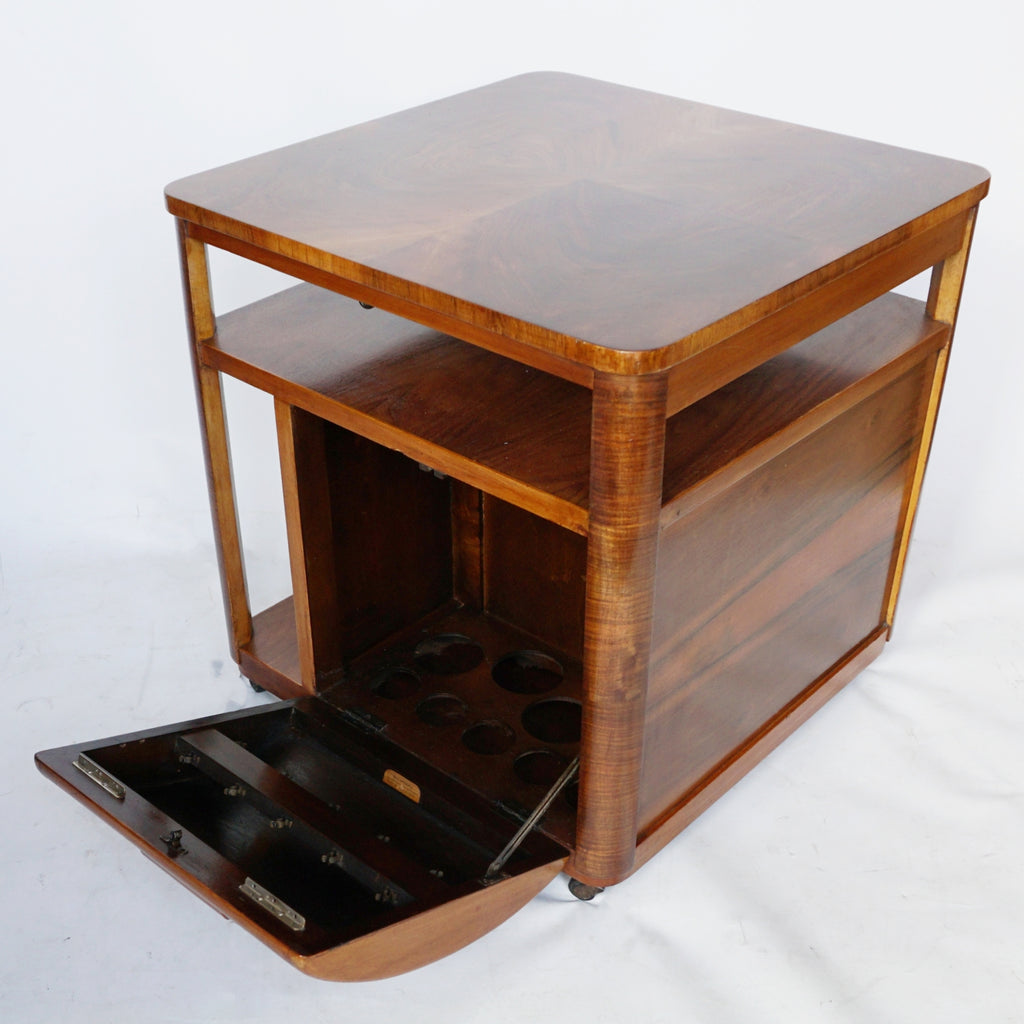 Pair of Art Deco Drinks Tables Figured Walnut Burr Walnut -Jeroen Markies Art Deco