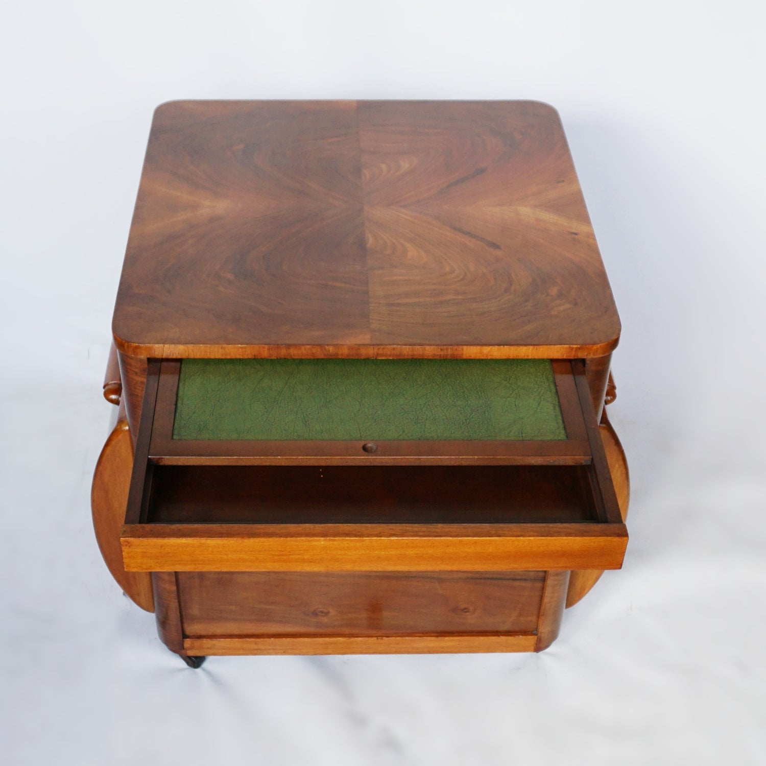 Pair of Art Deco Drinks Tables Figured Walnut Burr Walnut -Jeroen Markies Art Deco