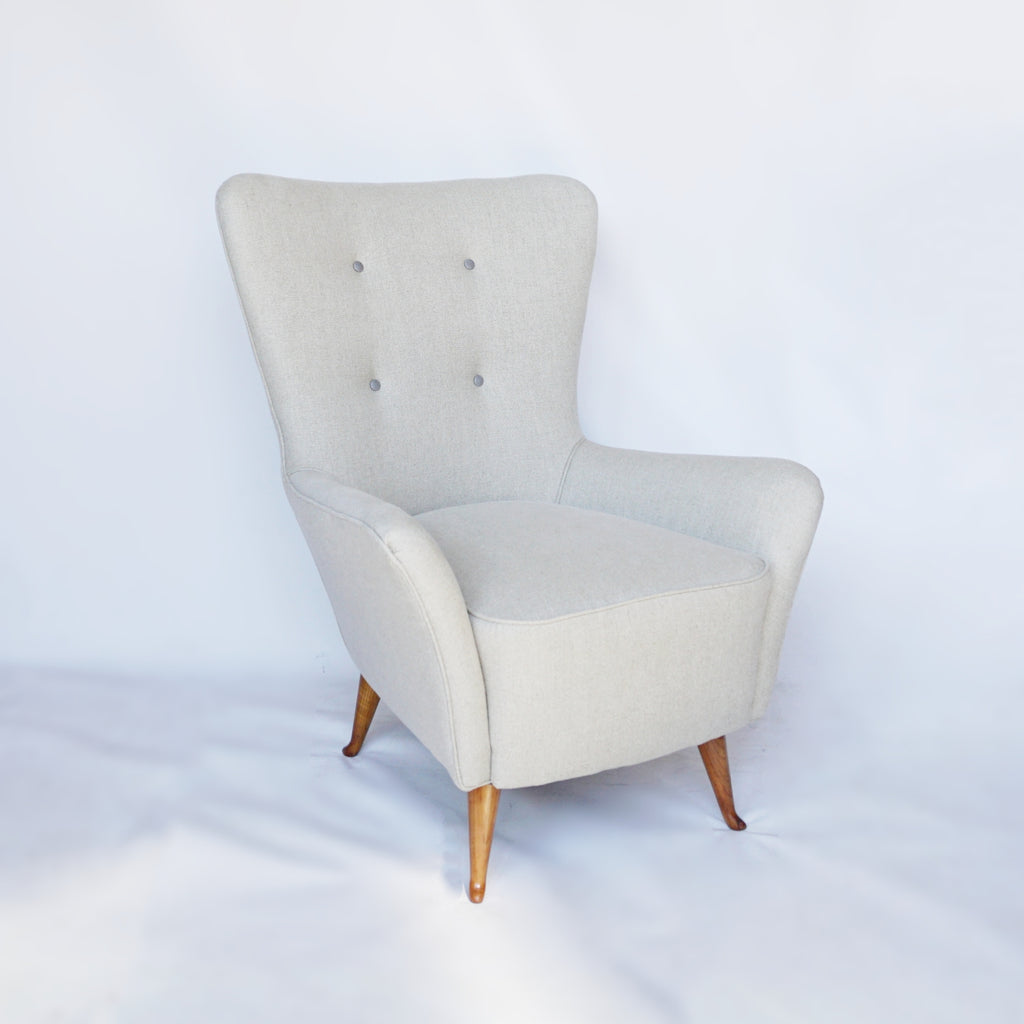 Pair of Italian Mid-Century Tub Chairs Jeroen Markies Art Deco 