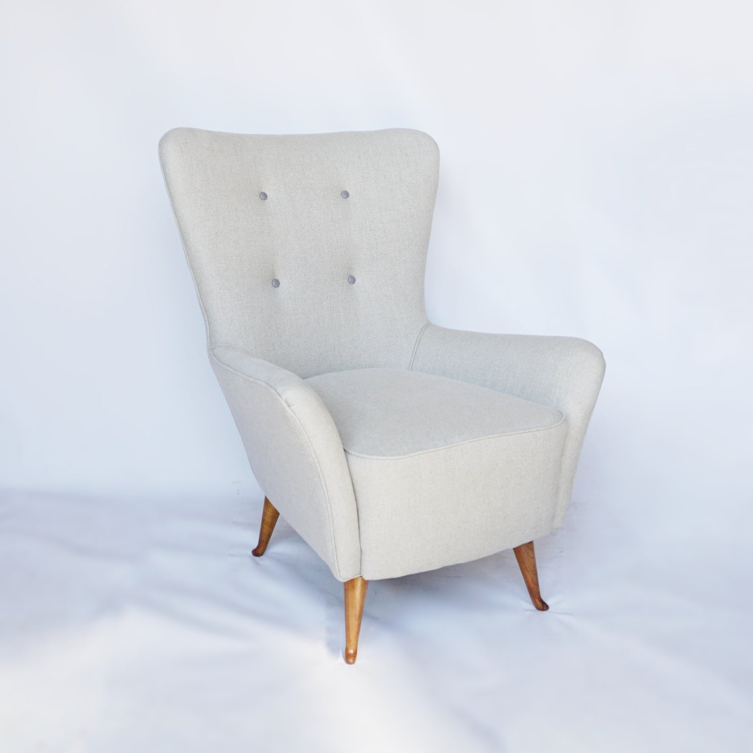 Pair of Italian Mid-Century Tub Chairs Jeroen Markies Art Deco 