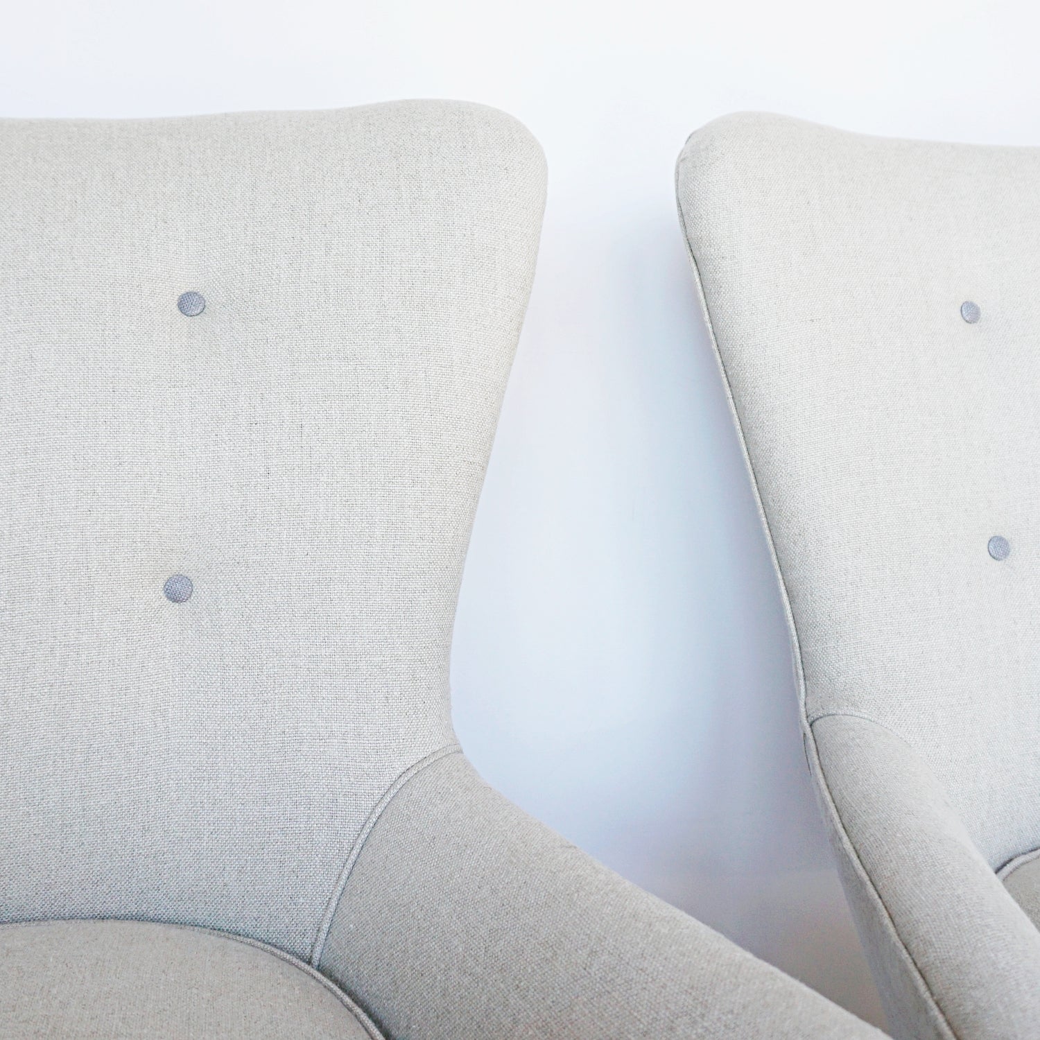 Pair of Italian Mid-Century Tub Chairs Jeroen Markies Art Deco 