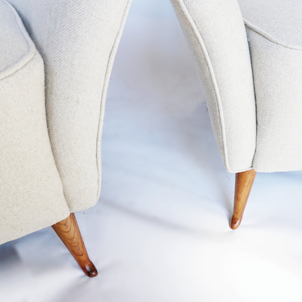 Pair of Italian Mid-Century Tub Chairs Jeroen Markies Art Deco 