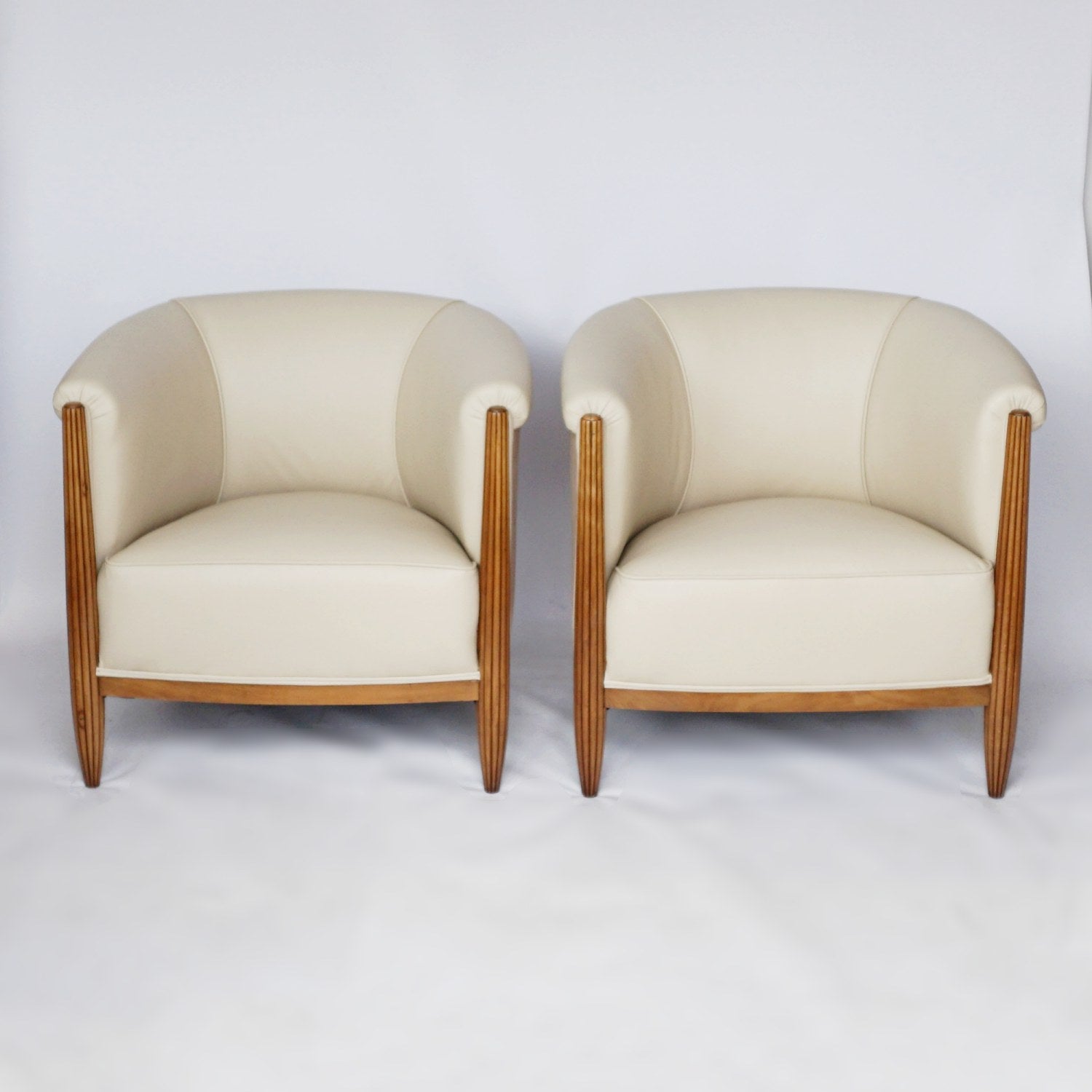Pair of French Art Deco Tub Chairs Attributed to Paul Follot Jeroen Markies Art Deco